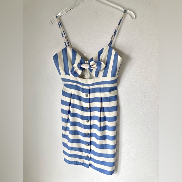 Lovers and Friends Revolve Ocean Waves Mini Dress in Nautical Stripe Size S - Picture 7 of 10